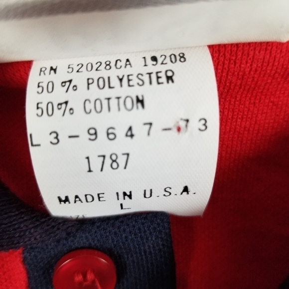 Vintage Mobil Gas Men's Polo Mechanic Long Sleeve Shirt Work NOS Crest Large - Picture 7 of 13